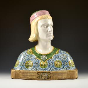 Busto de Paolo Malatesta - Manufatura Minghetti, final do século XIX - início do século XX